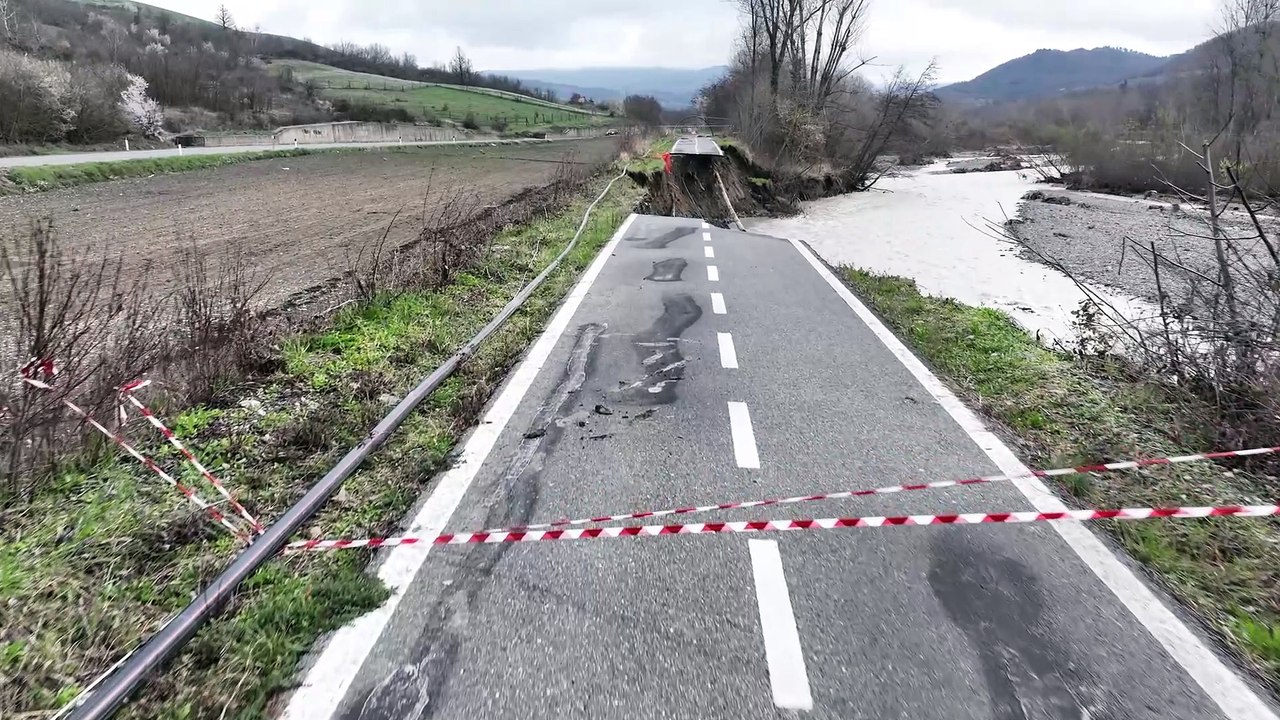 Maltempo in Oltrepo Pavese, crolla la pista ciclopedonale tra Varzi e Voghera