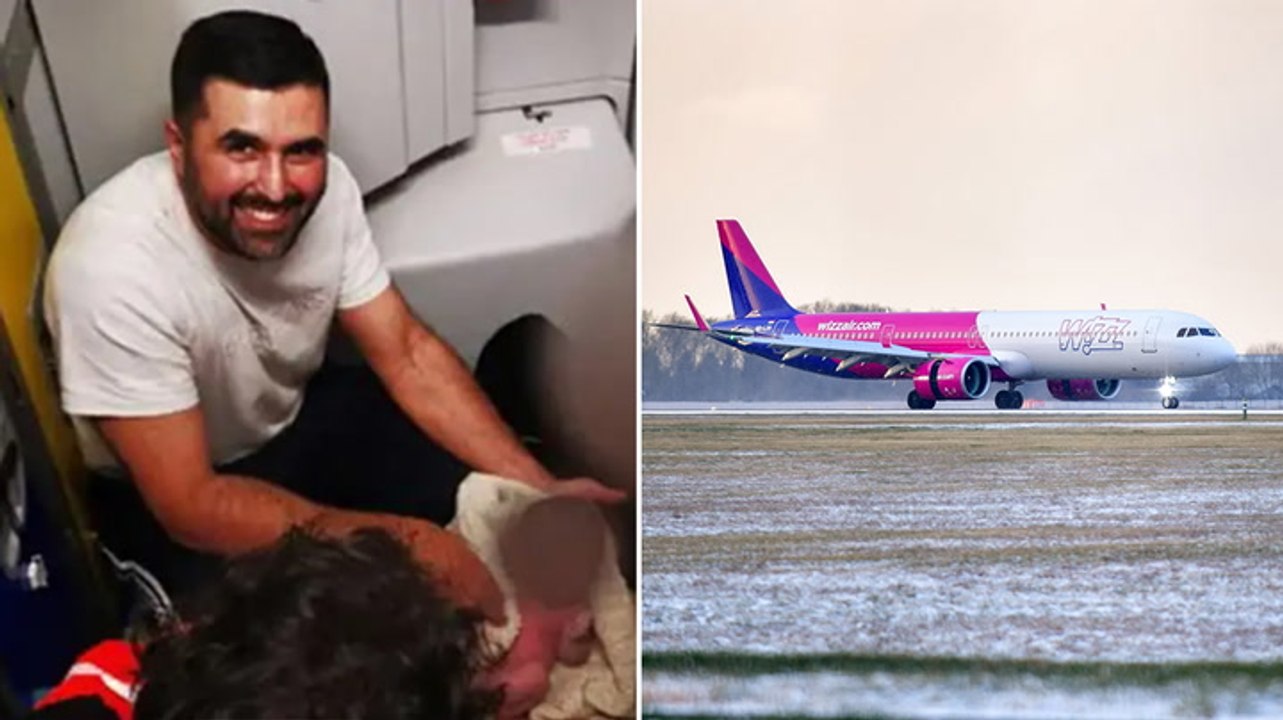 Doctor describes moment he delivered baby on Wizz Air flight to London