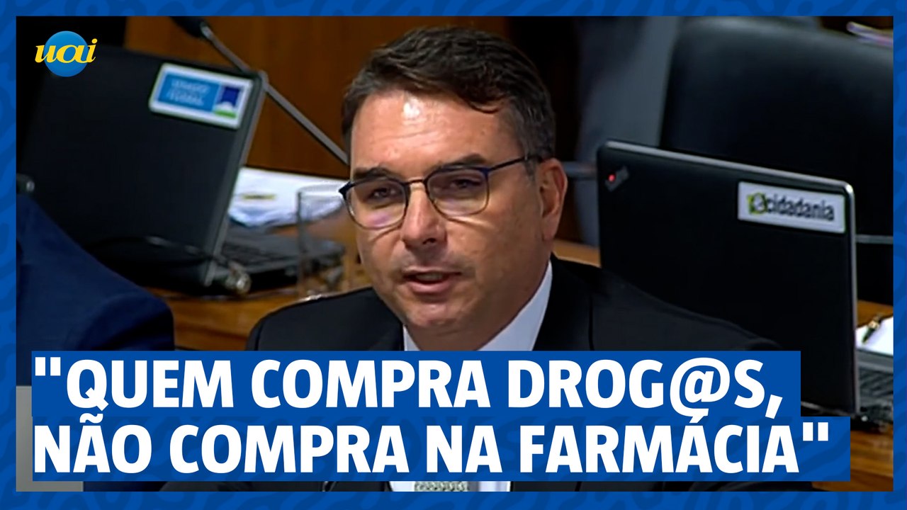 Flávio Bolsonaro: "A questão das drogas é uma questão de segurança pública"