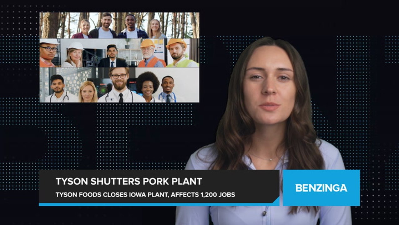 Tyson Foods Shutters Iowa Pork Plant, Impacting 1,200 Jobs