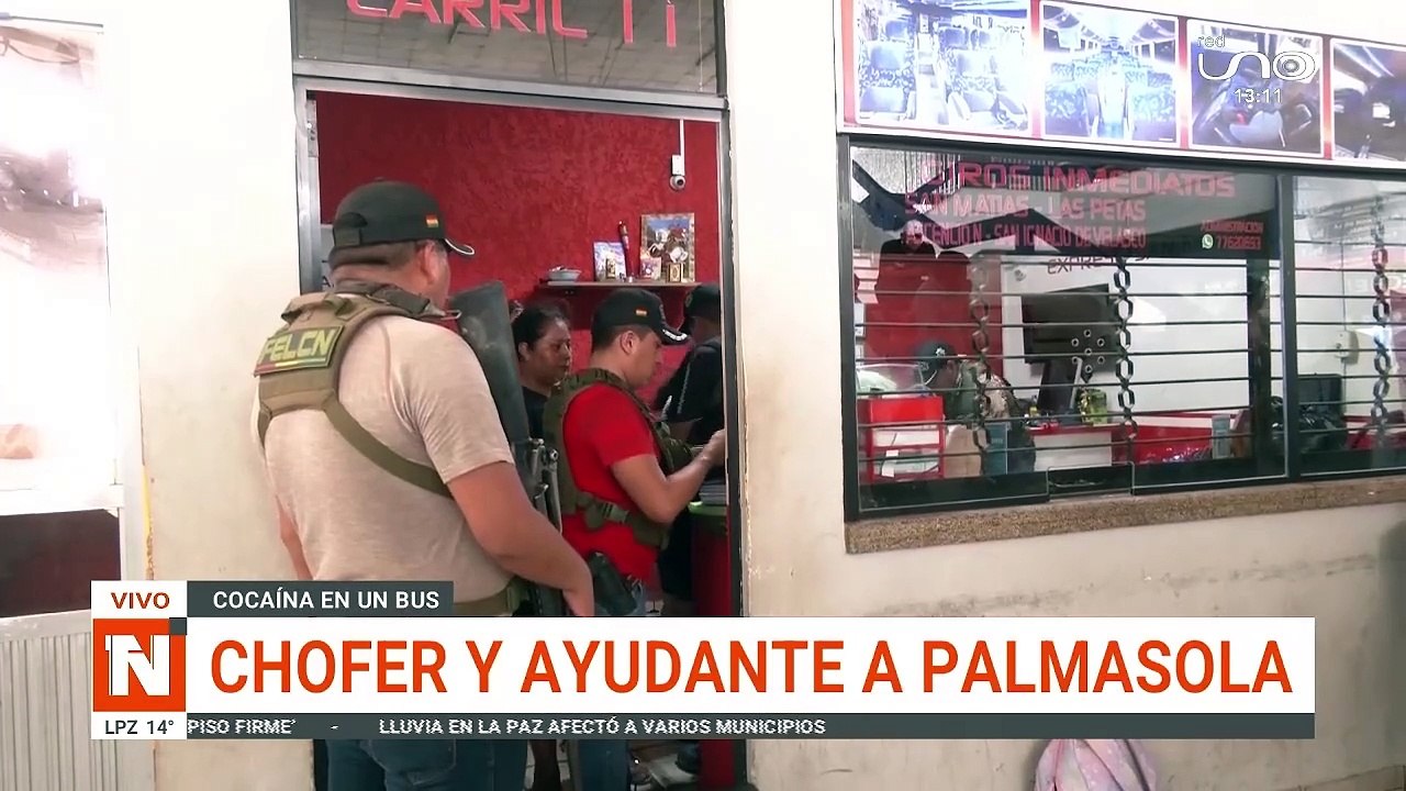 Chofer y ayudante a Palmasola