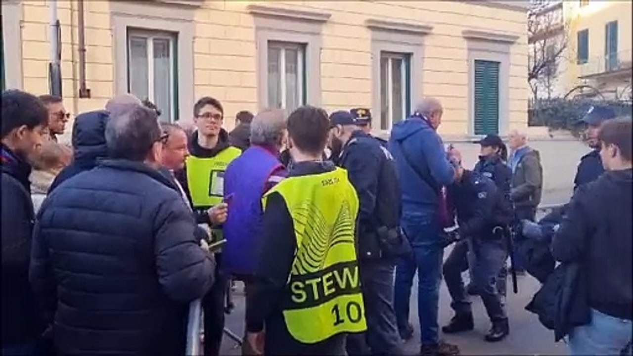 Fiorentina-Maccabi Haifa, controlli prima del match