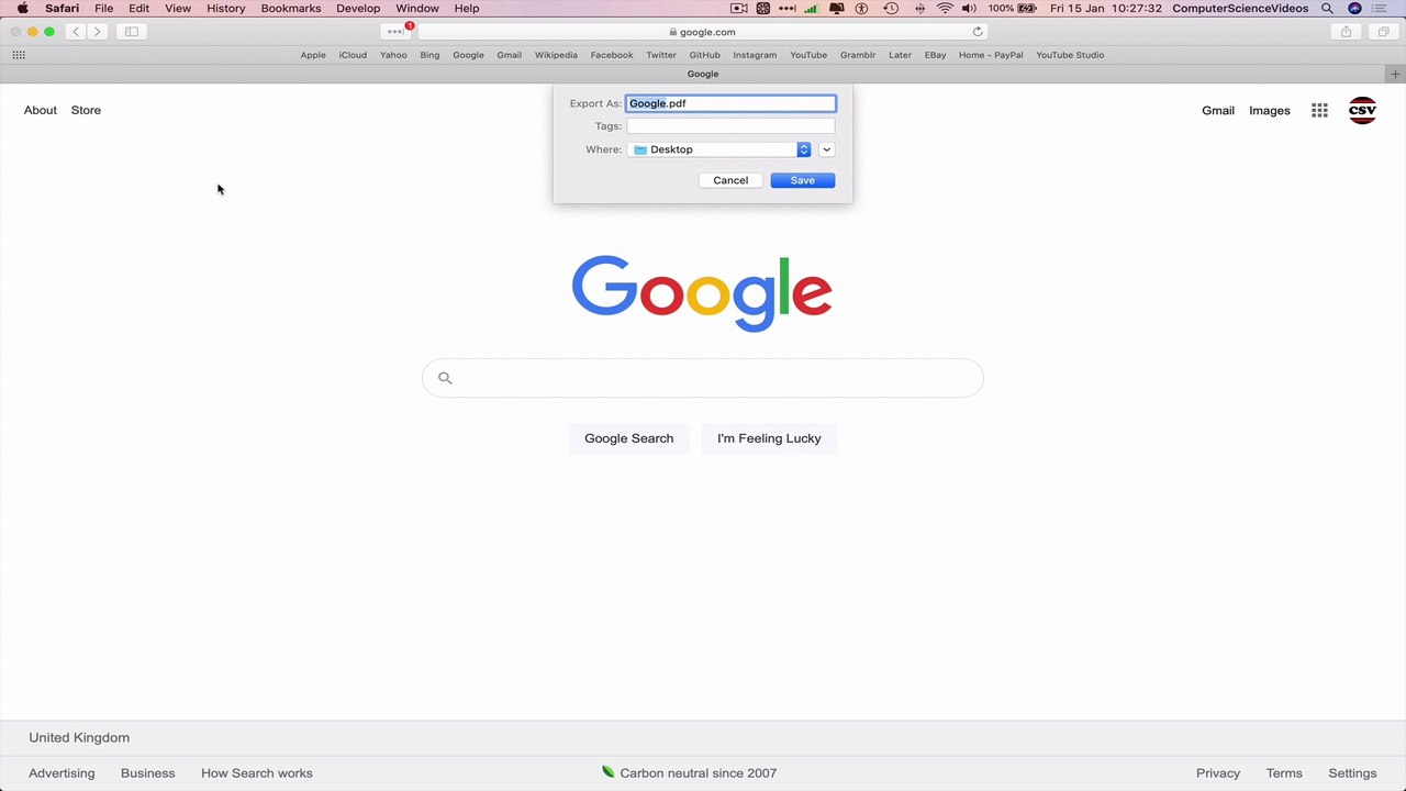 How to EXPORT Your Google Homepage to the Desktop On a Mac | New