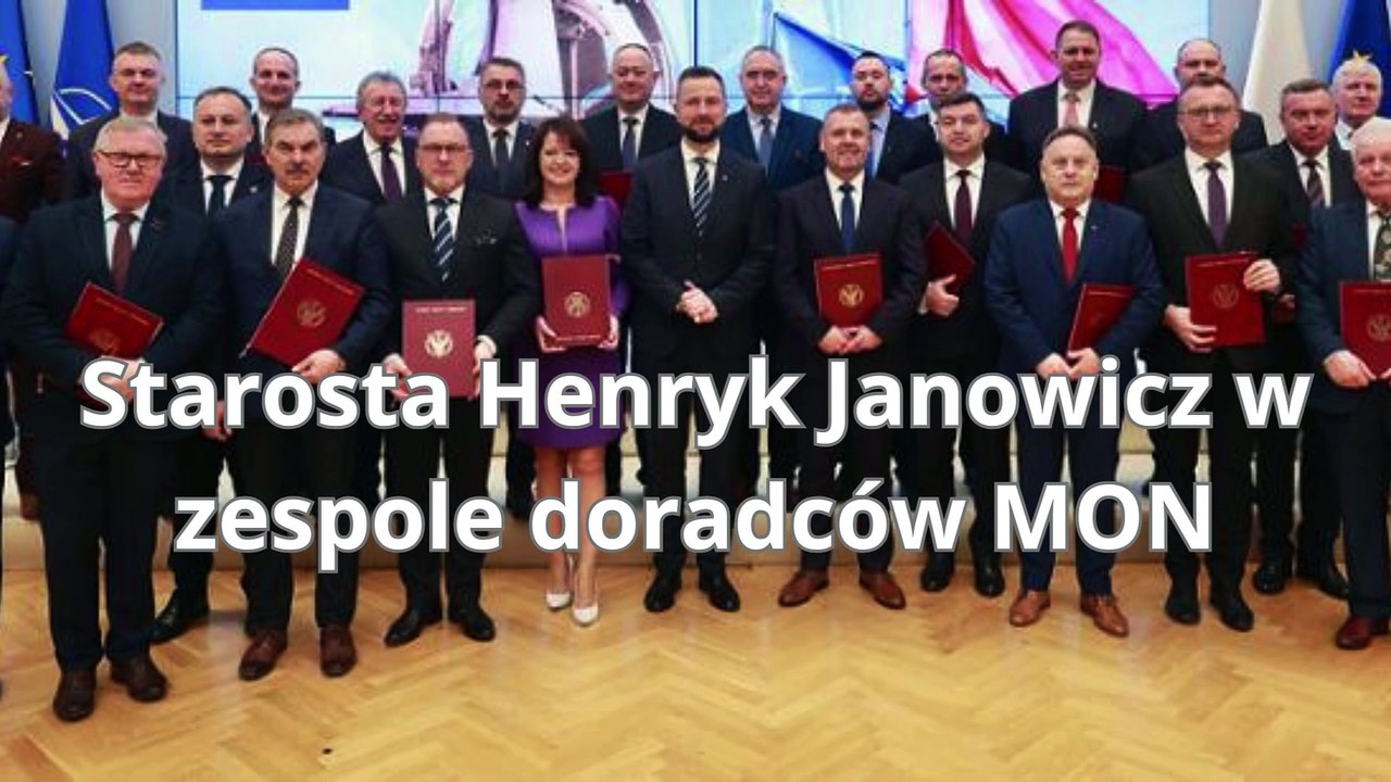 Starosta Henryk Janowicz w zespole MON