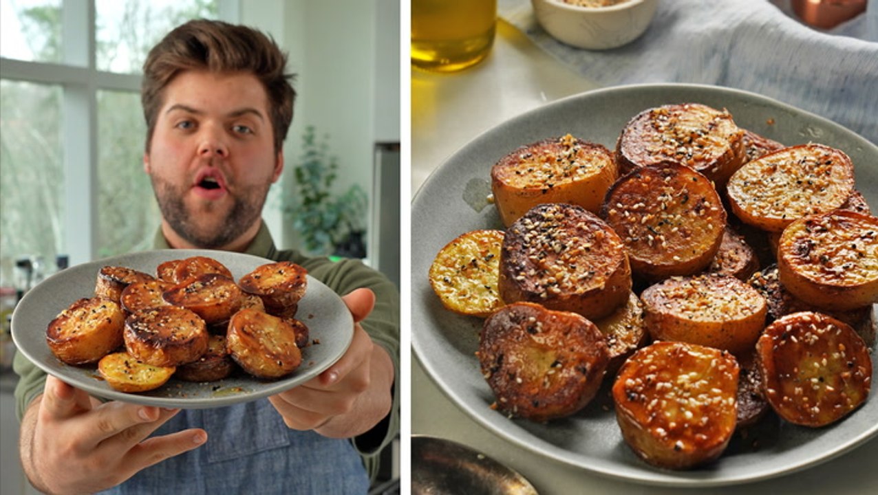 Perfect Everything Bagel Seasoned Melting Potatoes 🥔 | Easy & Crunchy Side Dish