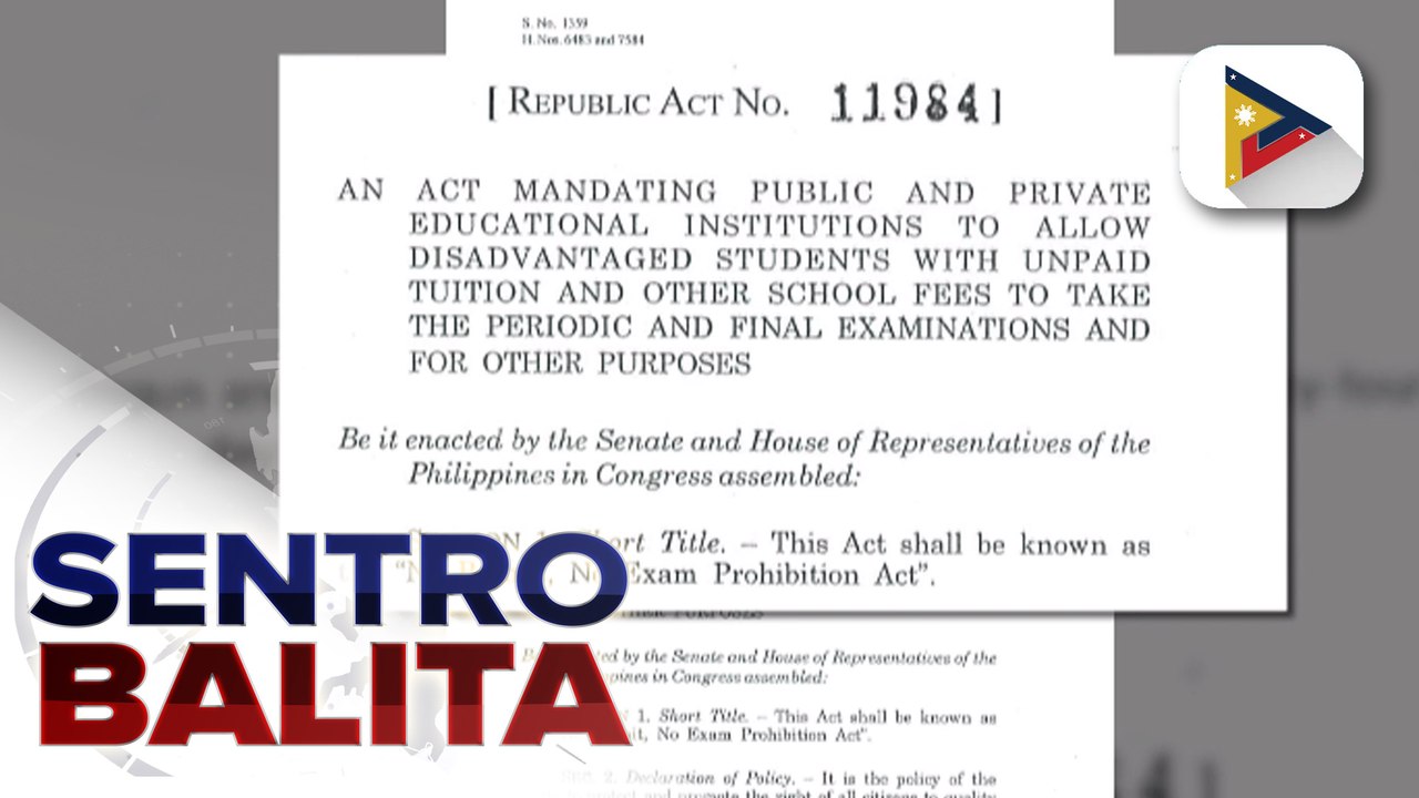 ‘No Permit, No Exam Prohibition Act’ ,‘New Philippine Passport Act’ at ‘Phl Salt Industry Development Act’, pinagtibay ni PBBM