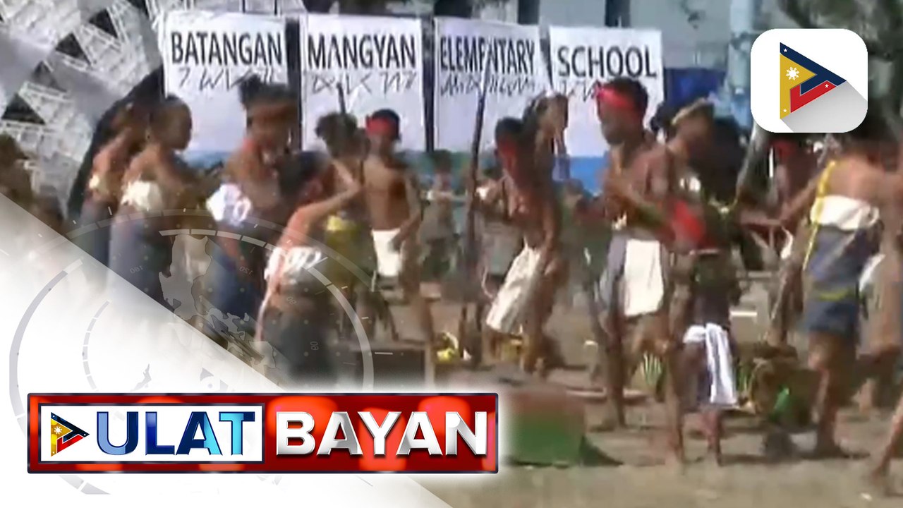Mga mag-aaral na katutubong Mangyan, nakiisa sa field demonstration ng Sulyogan Festival 2024