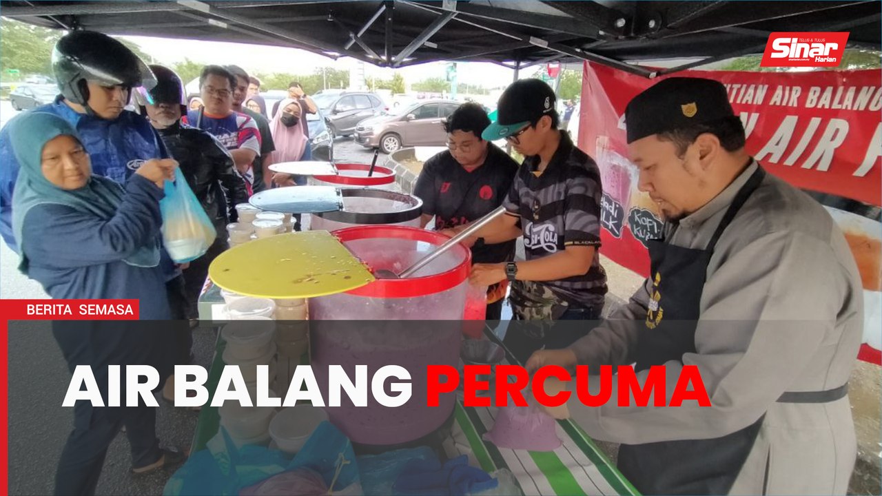Air balang percuma sempena Ramadan