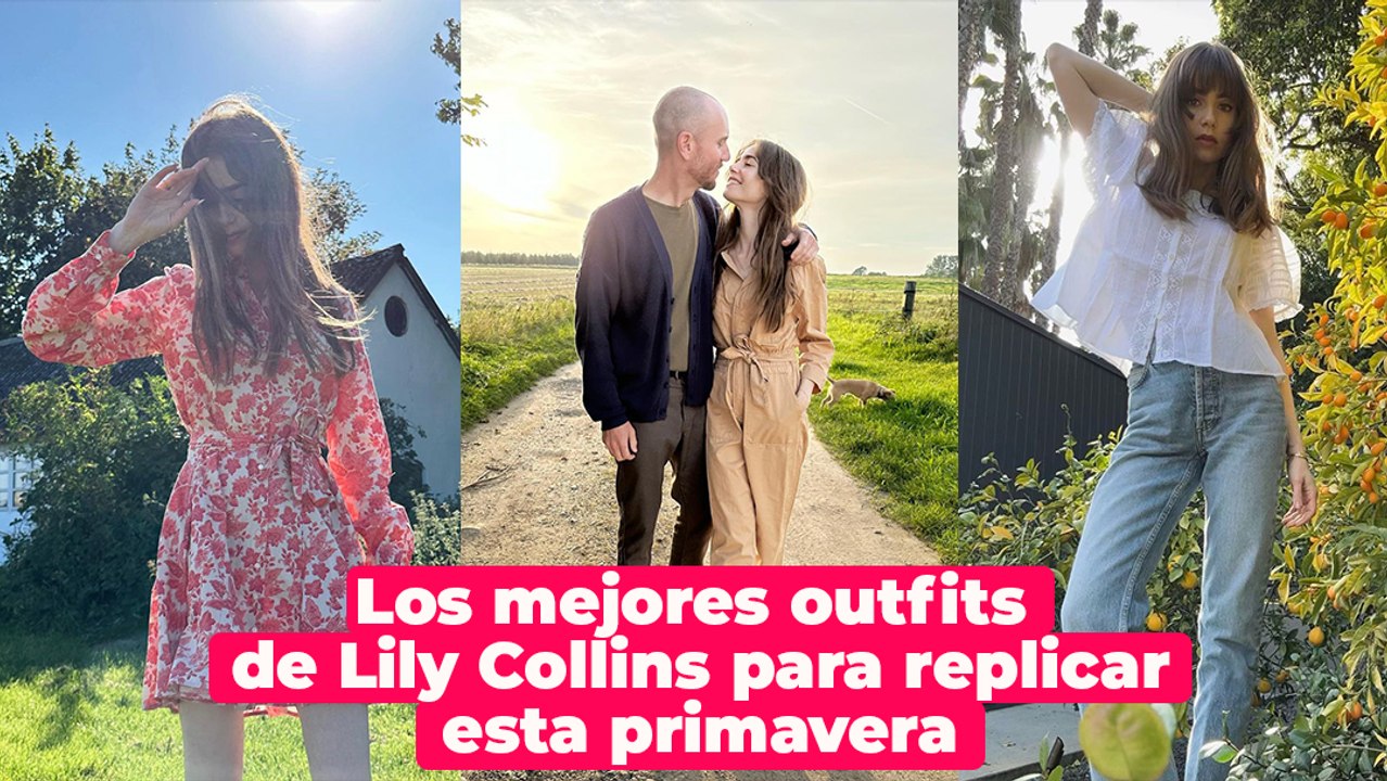 Al estilo de: Lily Collins, sus outfits más icónicos para replicar esta primavera🌷