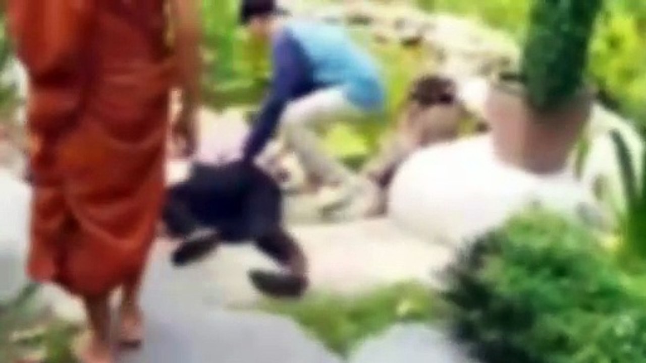 องค์ปู่แสดงอิทธิฤทธิ์ คลิปคนสวนเจอสิงร่าง เลื้อยเหมือนงูทั่วบริเวณวัด