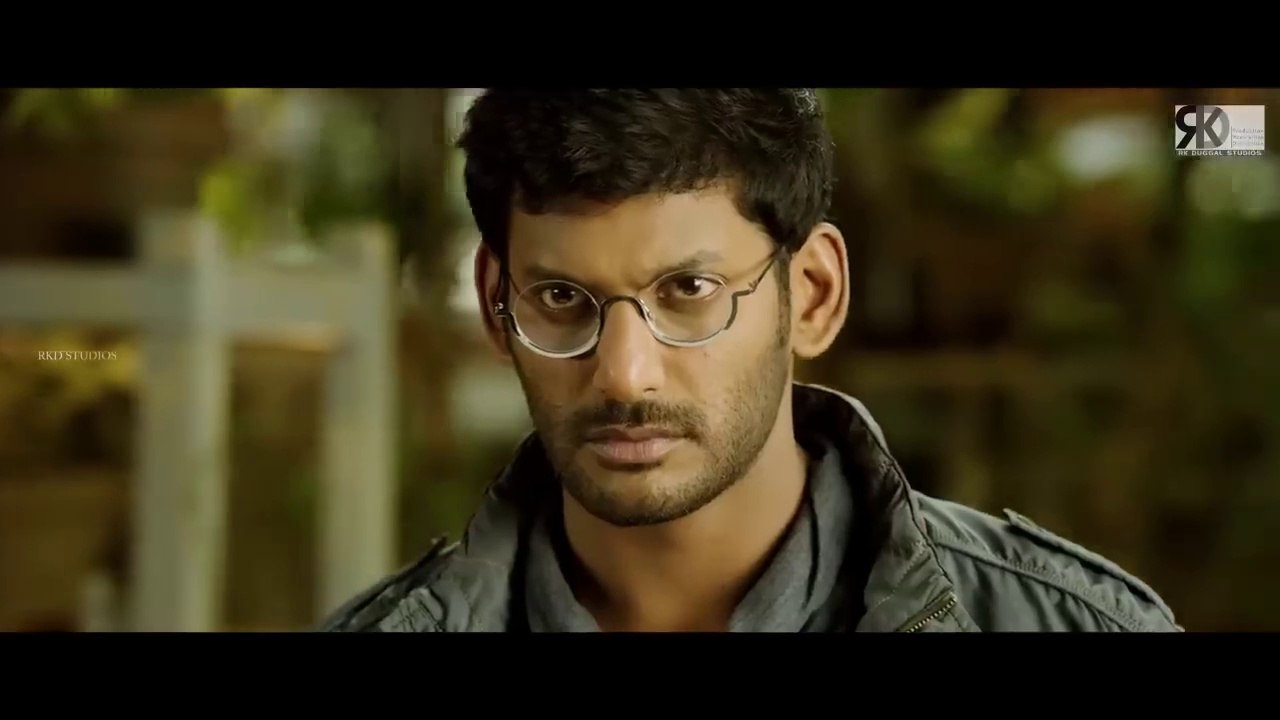 Vishal ORG print action,crime, Villain ,south hindi movie
