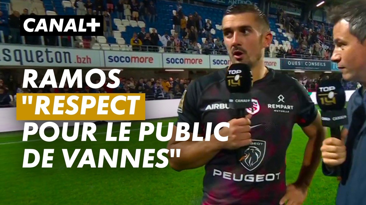 Thomas Ramos : "Respect pour le public de Vannes"