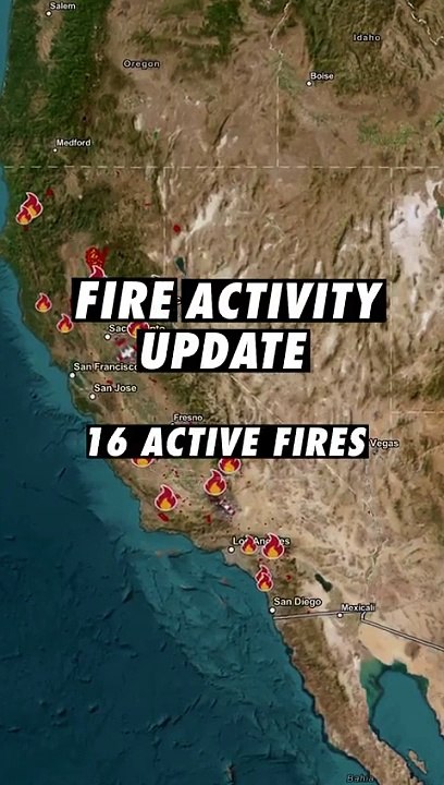 Incendios activos en California