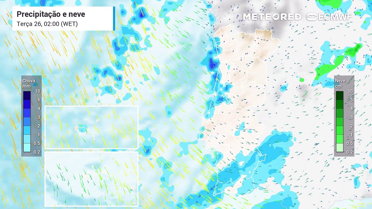 Semana da Páscoa em Portugal com um forte temporal de chuva