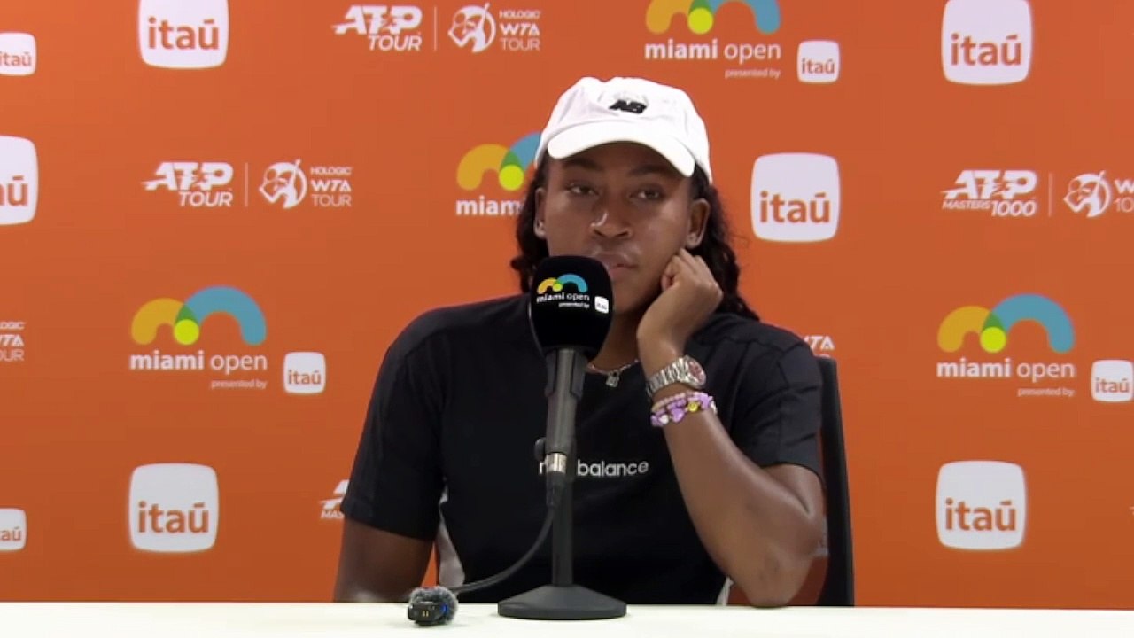 WTA - Miami 2024 - Coco Gauff : "C'est dur cette défaite contre Caroline Garcia mais je trouve des points positifs comme au service"