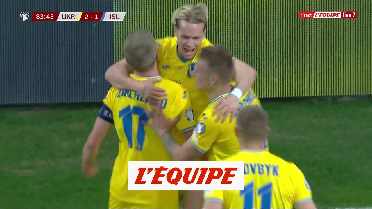 Moudrik envoie l'Ukraine à l'Euro - Foot - Qualif. Euro - UKR
