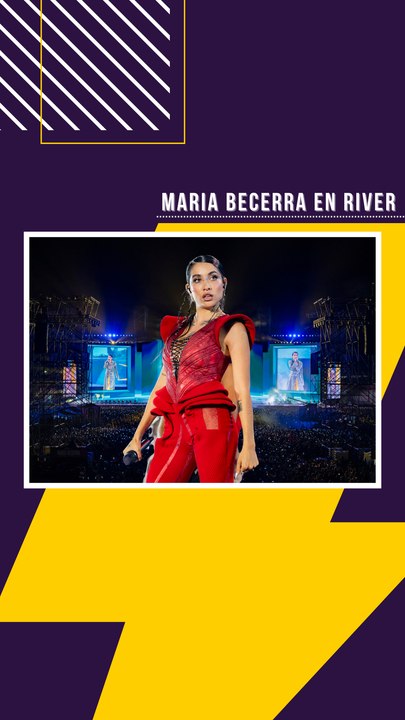 María Becerra brilló en El Monumental