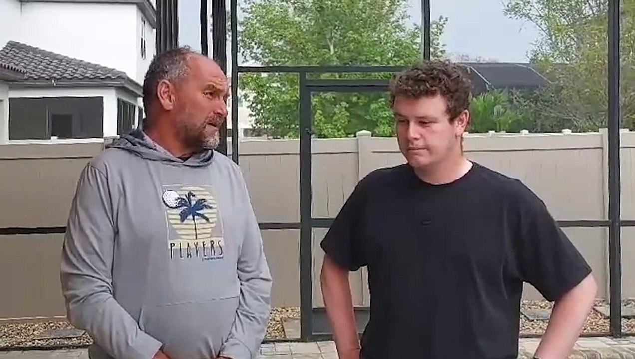 Martin Dempster with Bob Macintyre in Orlando