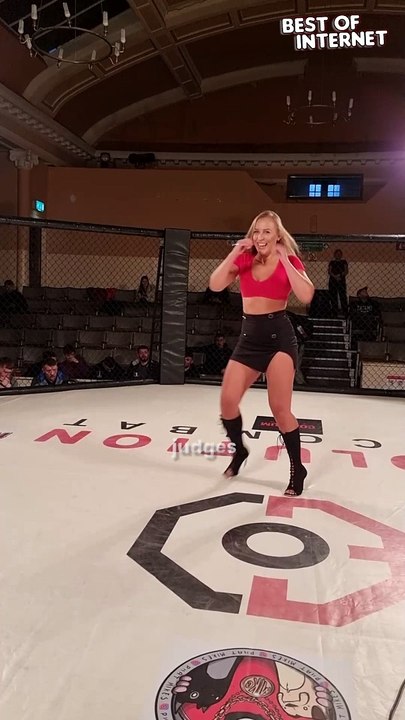 From Wobble to WOW! Ring Girl's Gritty Comeback Stuns the Octagon!