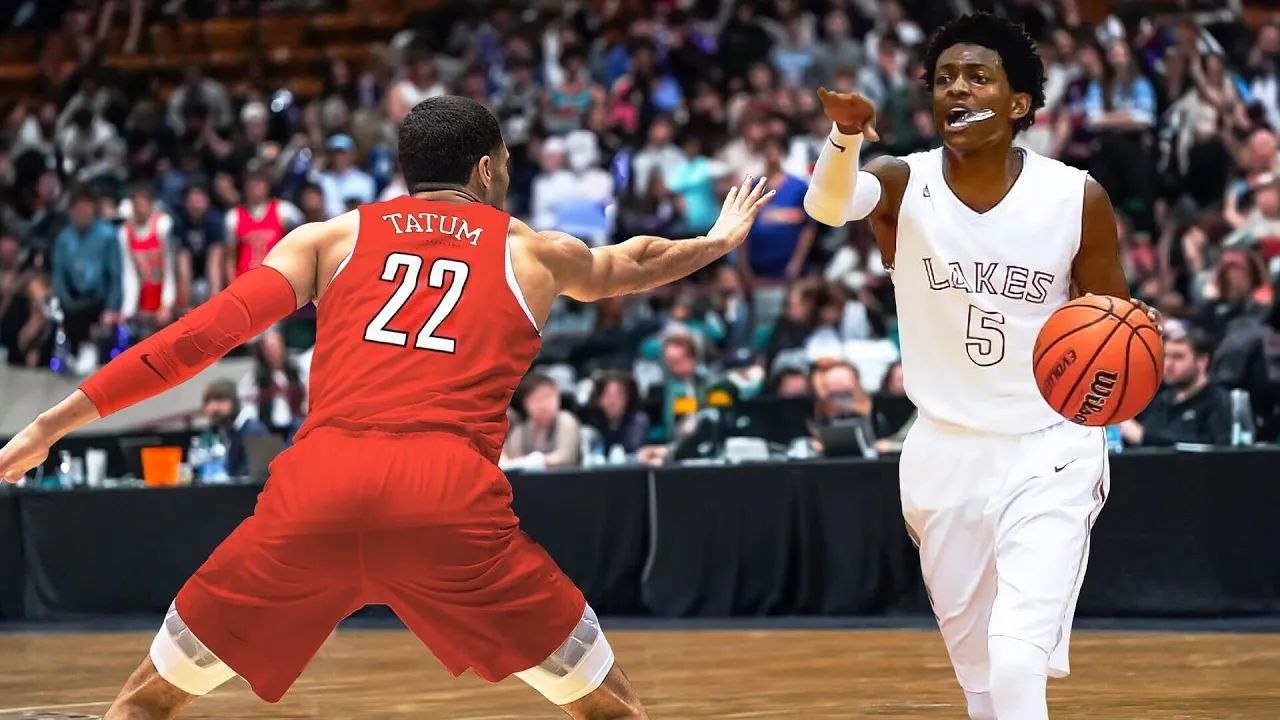 CRAZY Jayson Tatum vs De&apos;Aaron Fox Battle In High School!!