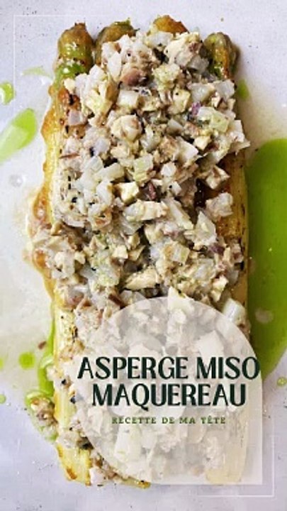 Asperge miso maquereau