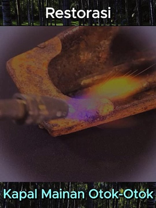 restoration of a toy boat // Restorasi kapal mainan otok - otok