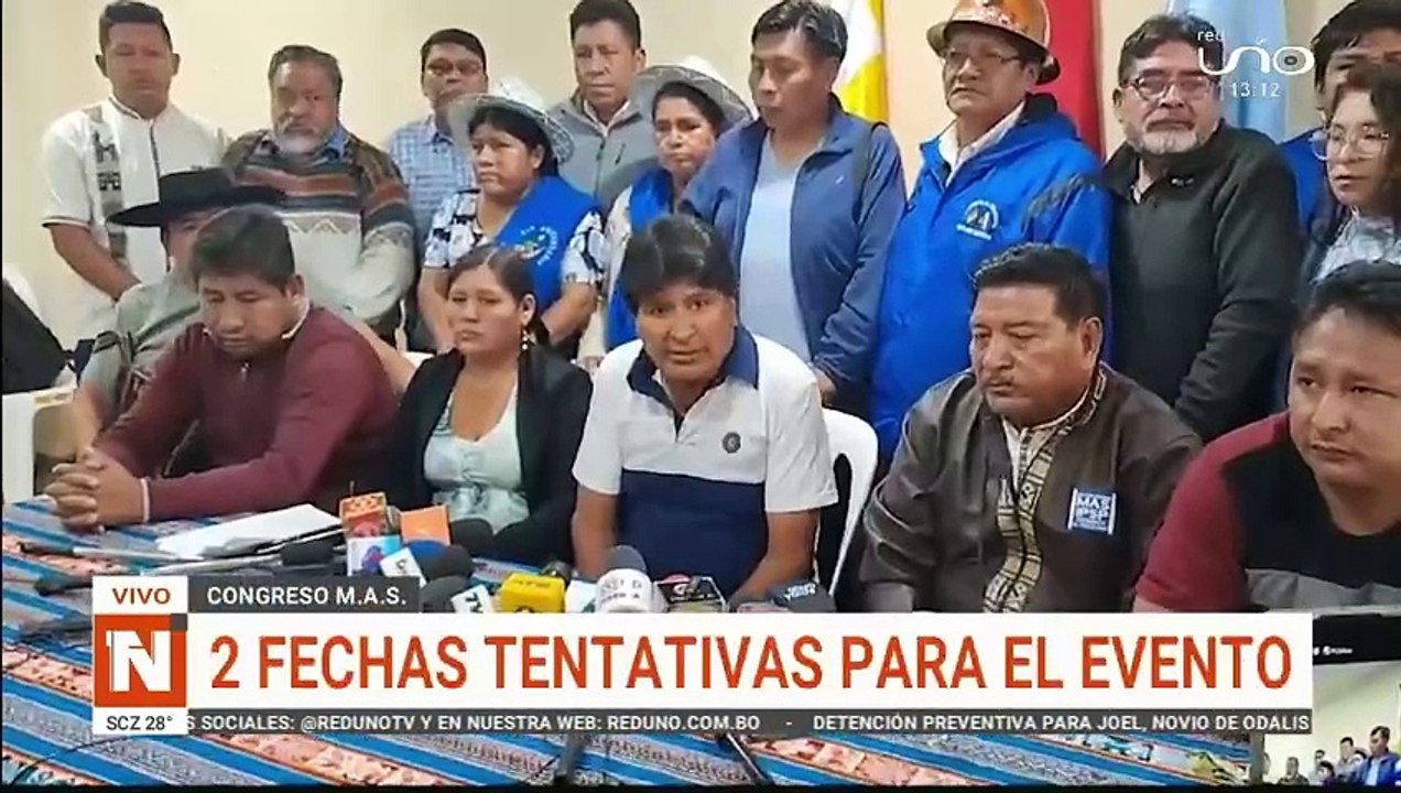 Posibles fechas para congreso del MAS