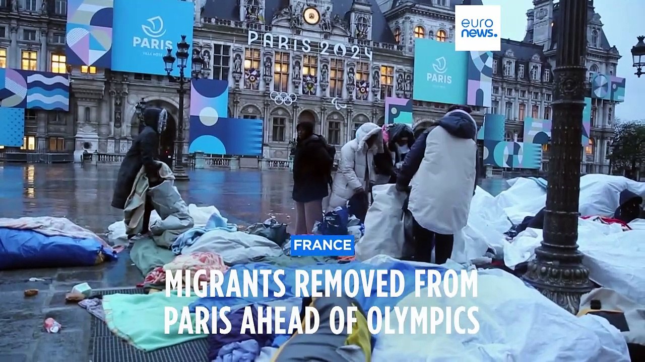 Migrants relocated from Paris ahead of Olympic Games