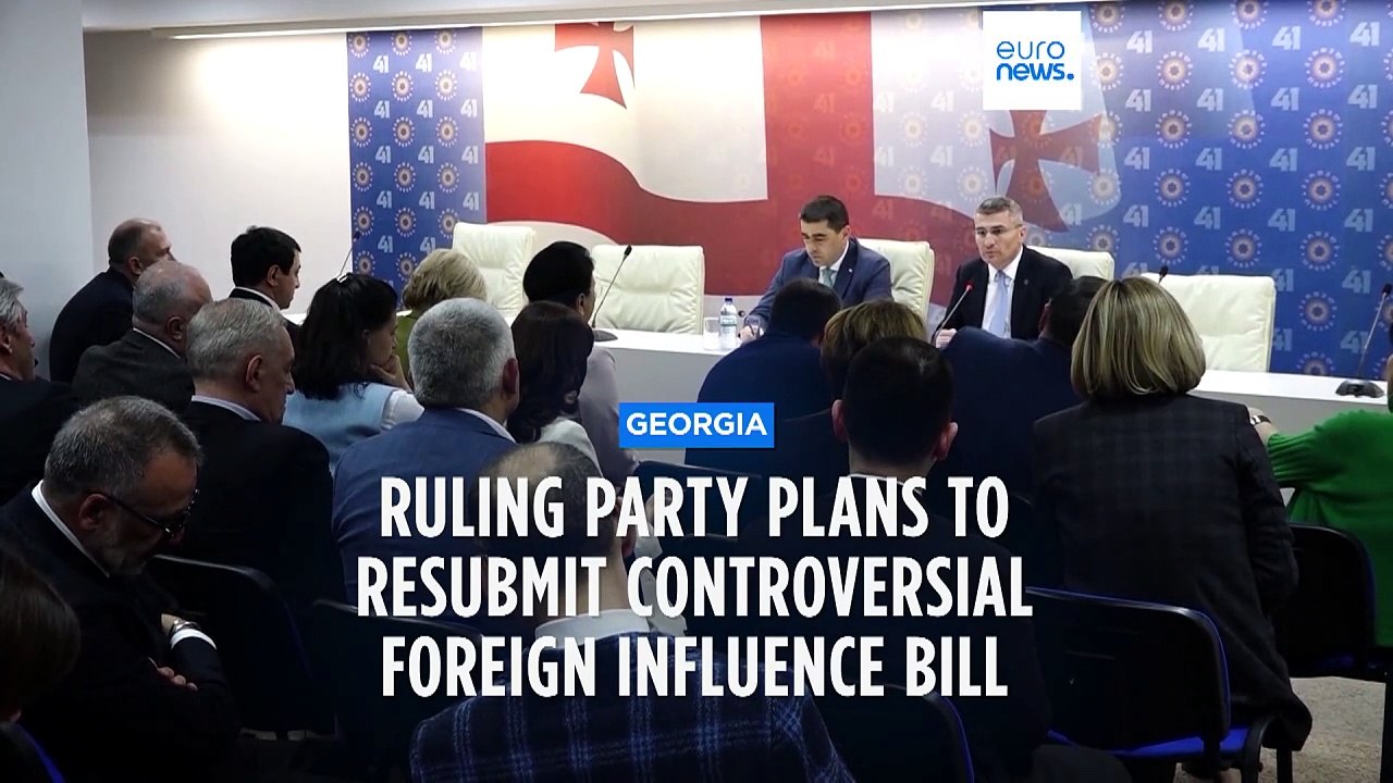 Georgian ruling party plans to resubmit controversial 'foreign influence' bill