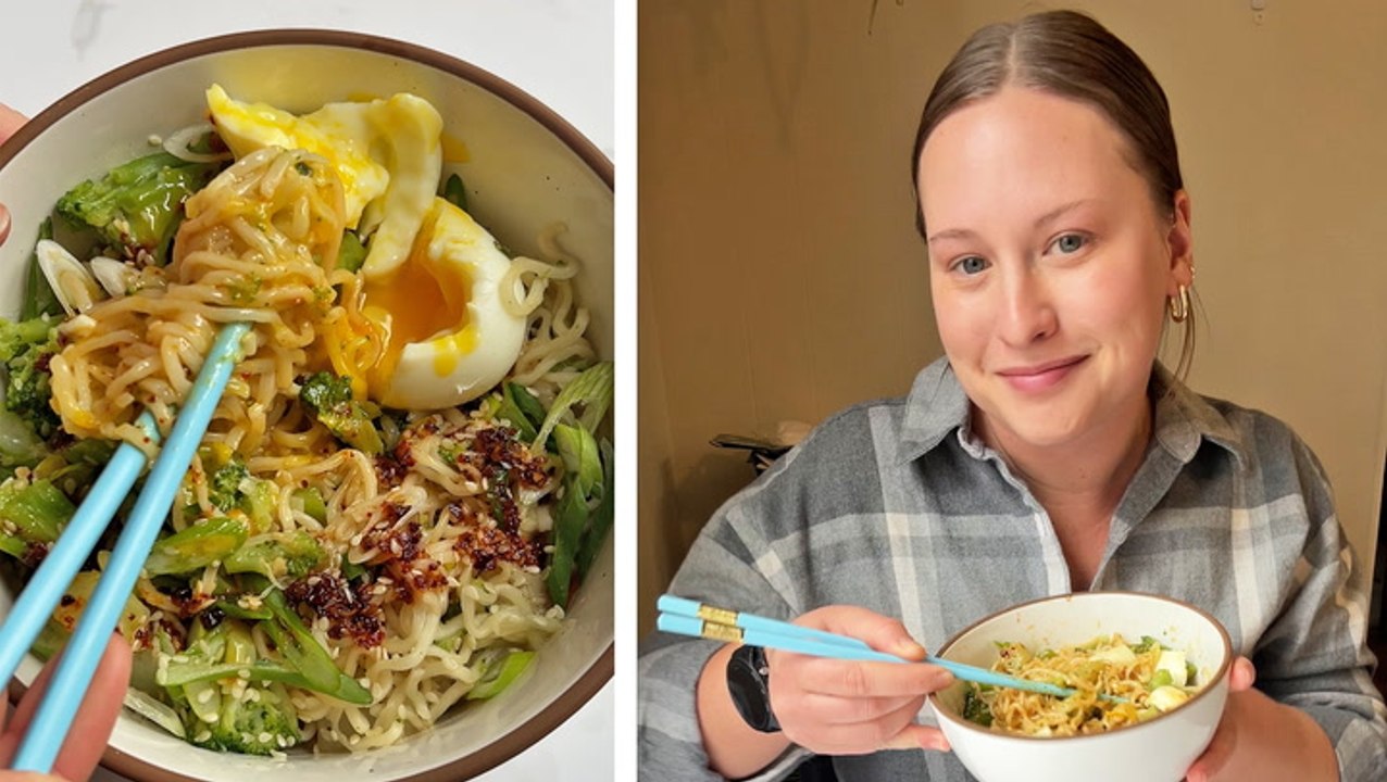 How to Make Sesame Instant Ramen Noodles with Broccoli and Soft Boiled Egg