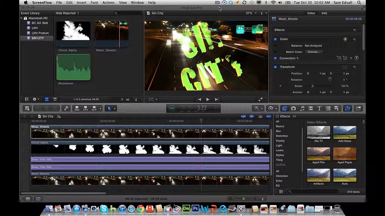 Exporting Video Projects in FCPX
