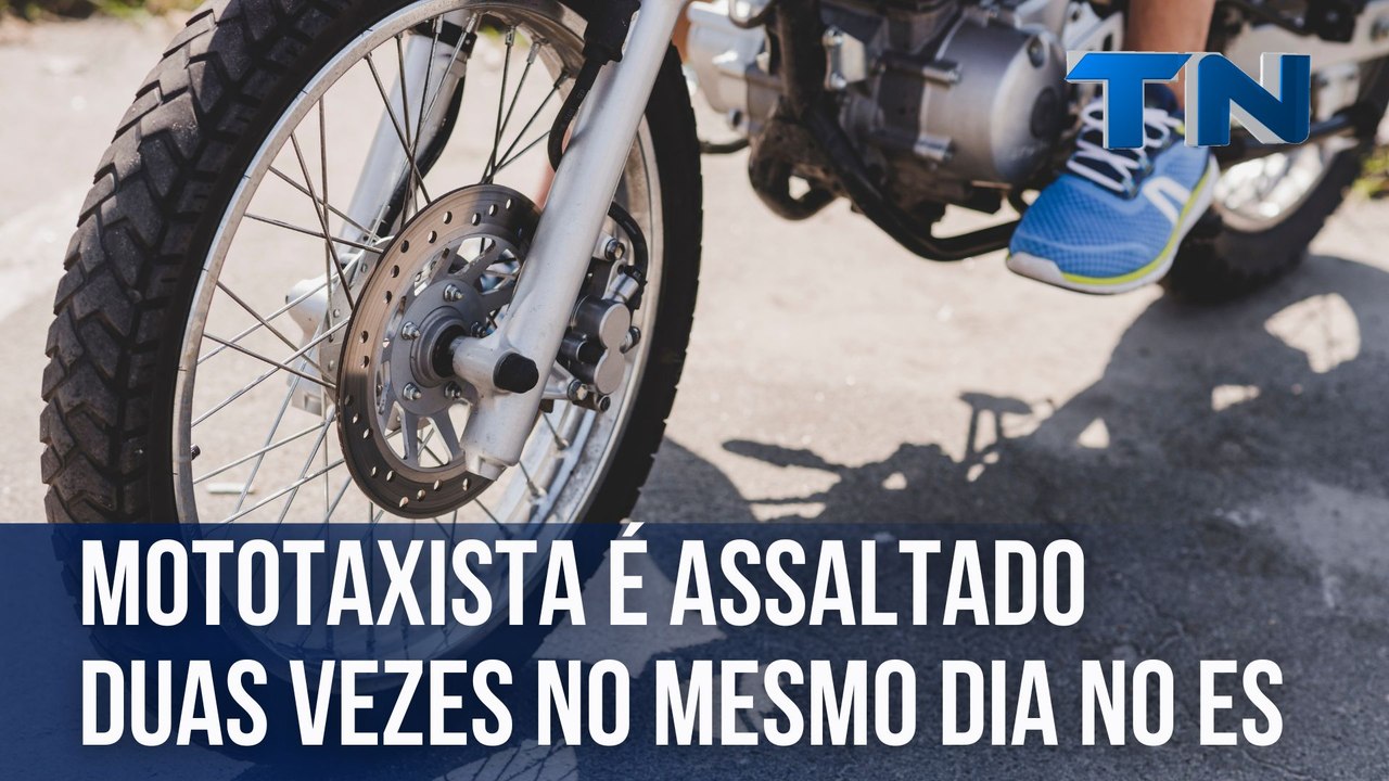 Mototaxista é assaltado duas vezes no mesmo dia no ES