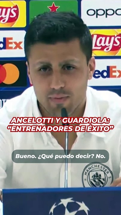 Rodri habla sobre Guardiola y Ancelotti