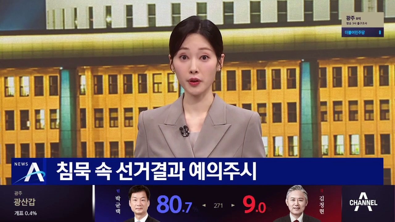 대통령실, 침묵 속 선거결과 예의주시