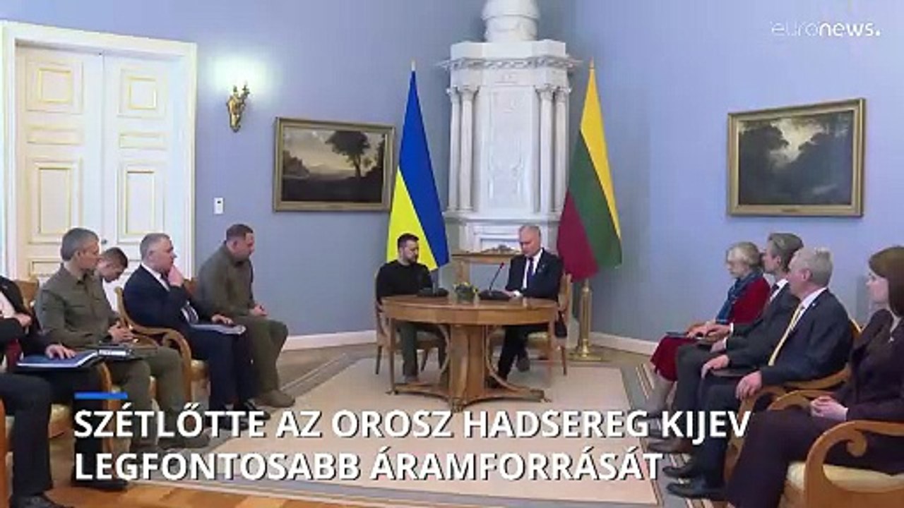 Megsemmisült Kijev legfontosabb áramforrása egy orosz rakétatámadásban