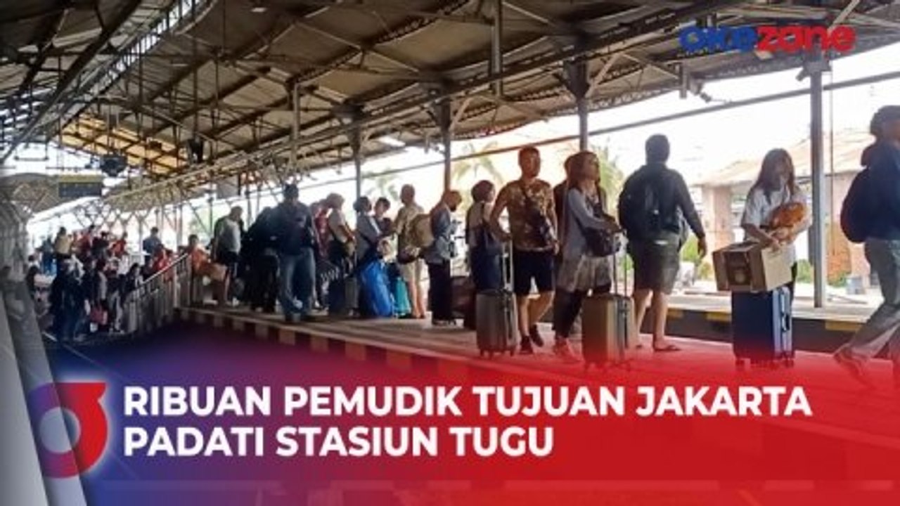 Ribuan Pemudik Tujuan Jakarta Padati Stasiun Tugu, Yogyakarta di H+2 Lebaran