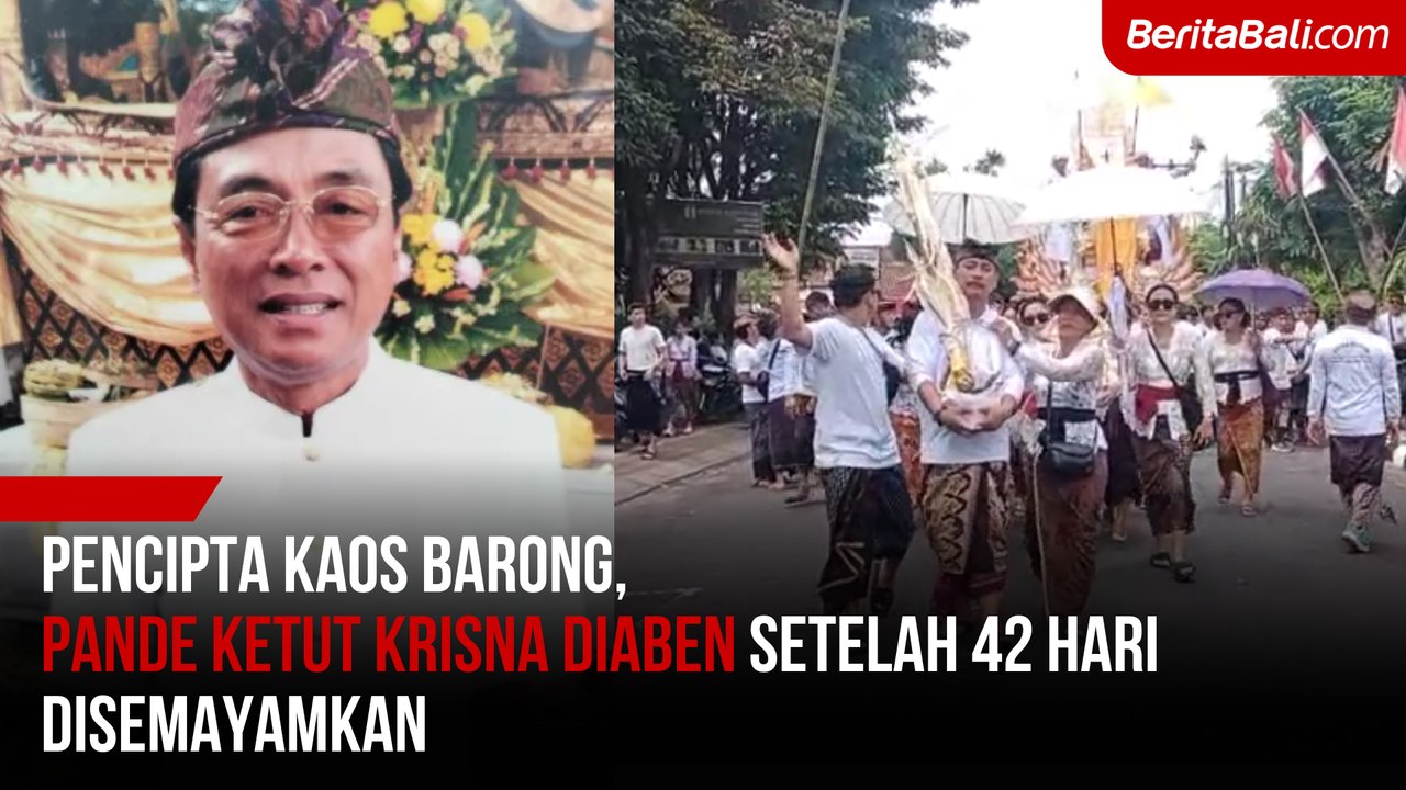 Pencipta Kaos Barong, Pande Ketut Krisna, Di-aben Setelah 42 Hari Disemayamkan