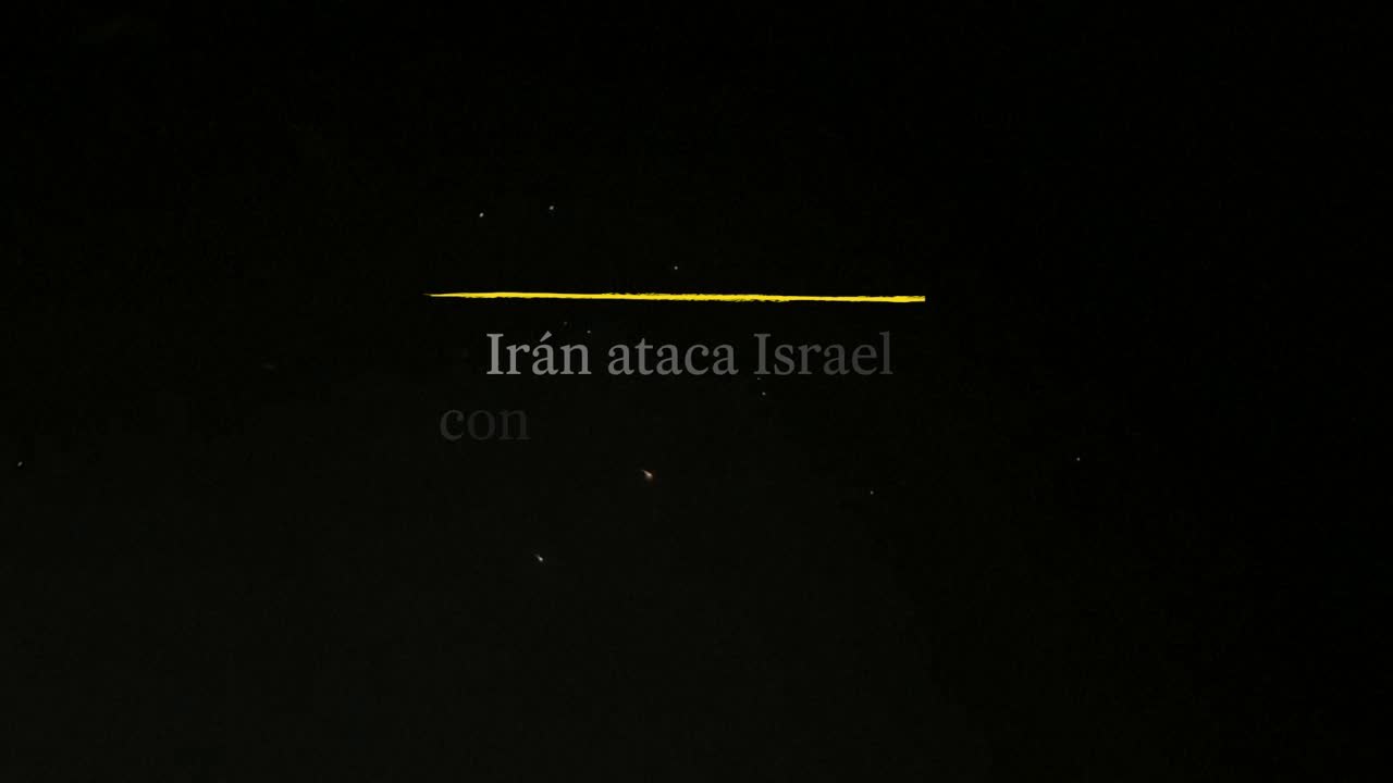 Irán ataca Israel con misiles y drones