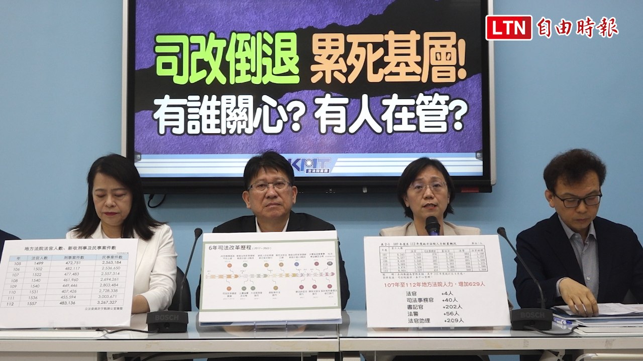 改善司法界過勞 國民黨團籲司法院提具體改善措施