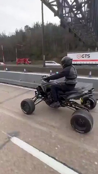 175mph on a 4-wheeler on the highway