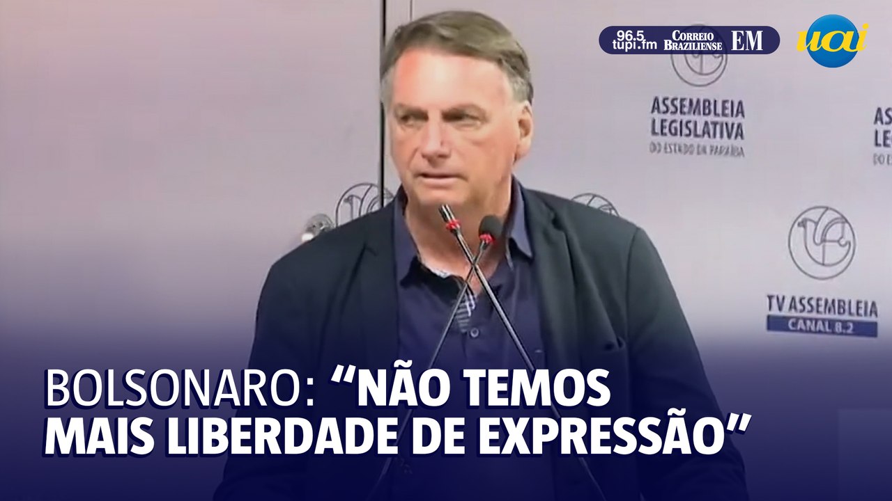 Bolsonaro: "Não temos mais liberdade de expressão"