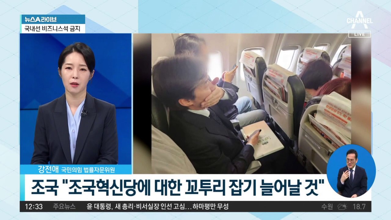 조국혁신당 ‘비즈니스석 금지’ 결의에…“내로남불”