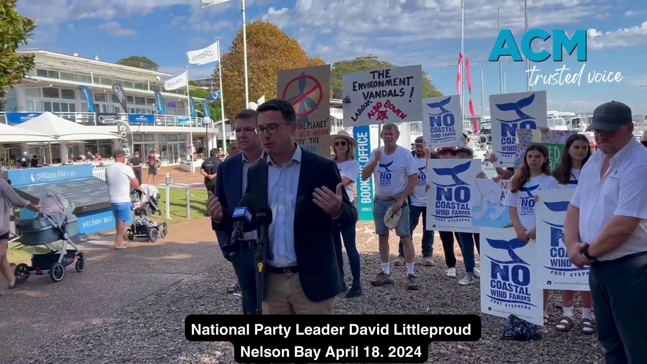 David Littleproud Nelson Bay April 18 2024