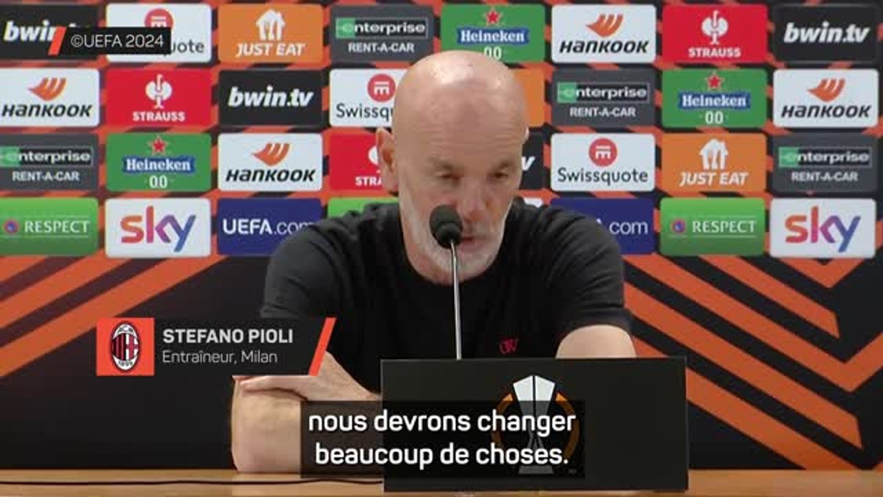 Milan - Pioli après l'élimination : "Nous devrons changer beaucoup de choses avant le derby"