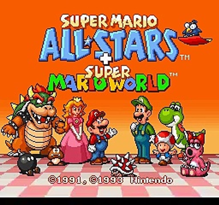 Super Mario All-Stars + Super Mario World online multiplayer - snes