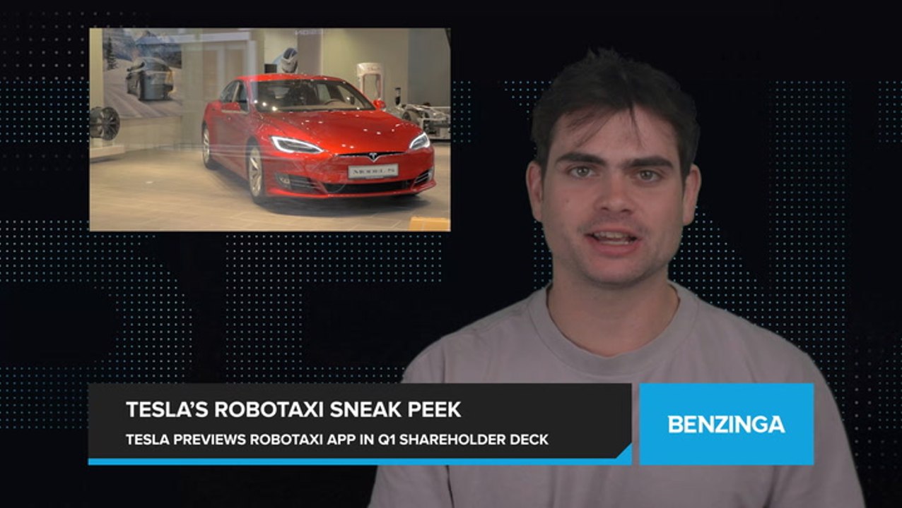 Tesla Gives Sneak Peek of Robotaxi Ride-Hailing App in First-Quarter Shareholder Deck