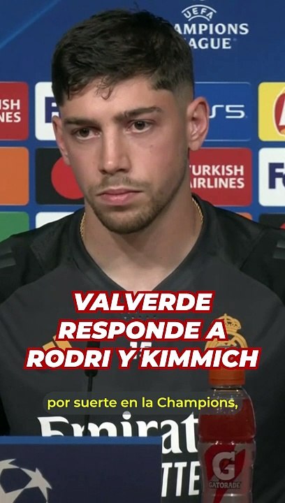Valverde responde a Kimmich y Rodri