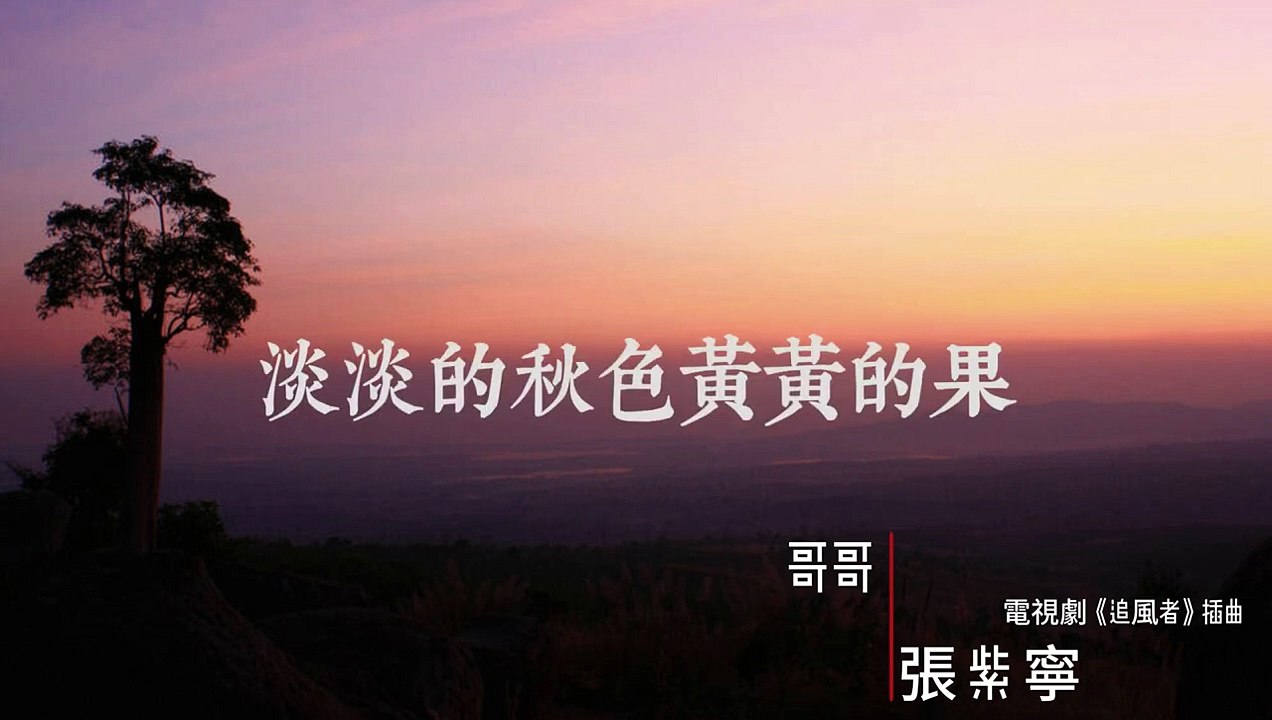 張紫寧-哥哥『《哥哥》| 兄妹之間的深厚情感娓娓道#電視劇《追風者》插曲』【動態歌詞/Lyrics Video】