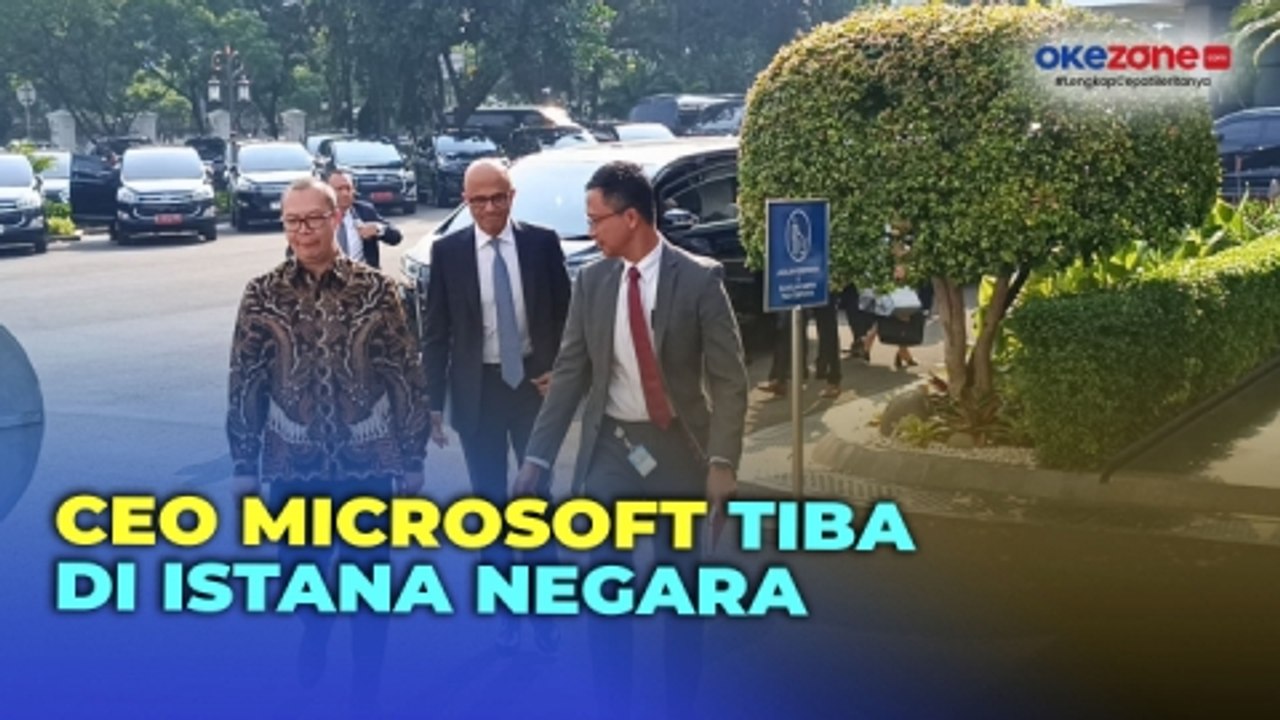 Tiba di Istana Negara, CEO Microsoft Bertemu Jokowi Pagi Ini