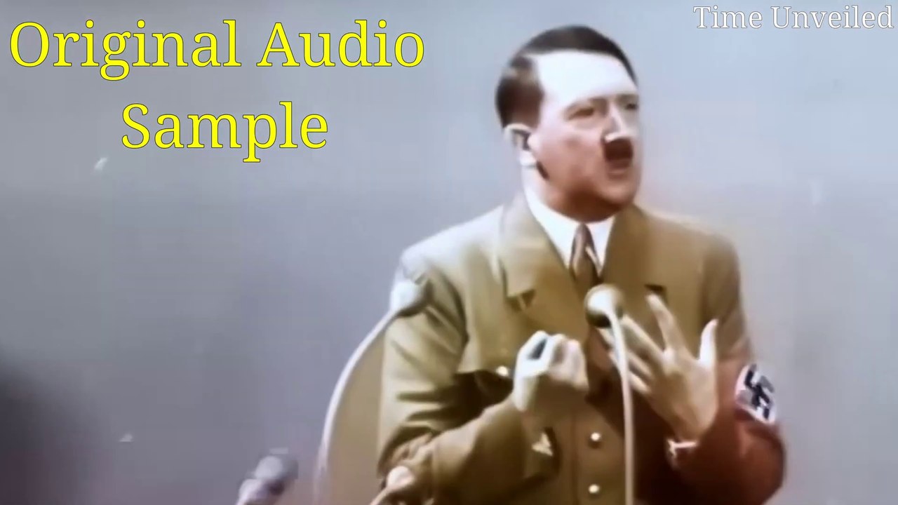 Adolf Hitler in English AI Reconstruction "Final Speech"